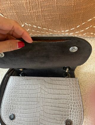 Bolso Jimmy Choo Beige/Plata Cocodrilo