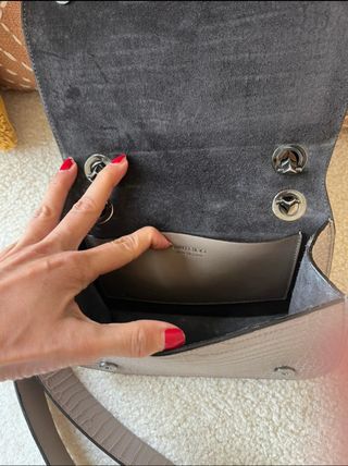 Bolso Jimmy Choo Beige/Plata Cocodrilo