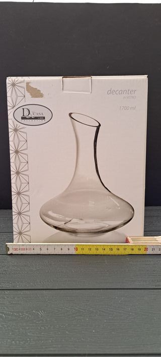 Decanter vetro 1700 ml novo con scatolo originale