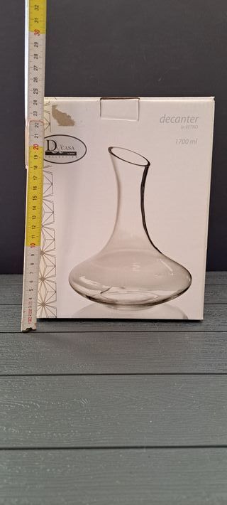 Decanter vetro 1700 ml novo con scatolo originale