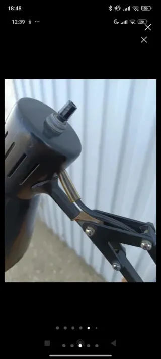 Lámpara de escritorio Metalarte negra