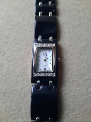 Orologio donna R&G nero e argento