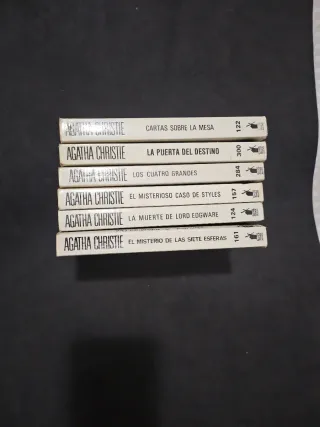 Lote de novelas de Agatha christie