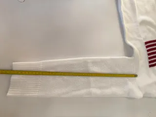 Jersey blanco mujer bandera USA