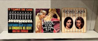 Lote 14 singles vinilos bandas sonoras películas