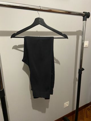 Pantalón recto negro Massimo Dutti mujer