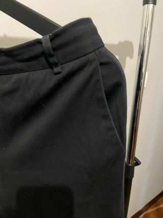 Pantalón recto negro Massimo Dutti mujer