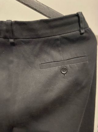 Pantalón recto negro Massimo Dutti mujer