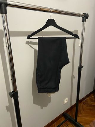 Pantalón recto negro Massimo Dutti mujer