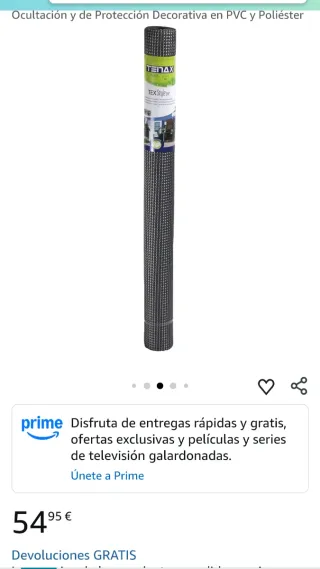 Malla de ocultación y protección TENAX