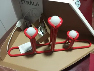 Candelabro Strala IKEA Rojo