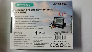 Monitor Display Schermo a Scomparsa 4,3 Pollici