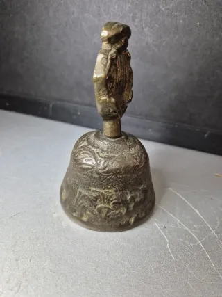 Campana Antigua Bronce Sello Heráldico