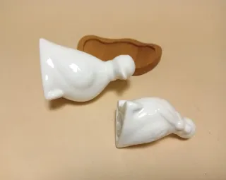 Set SALE PEPE BRANDANI Porcellana LEGNO Papere