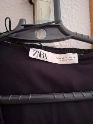 Vestido Zara Negro Talla l