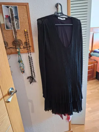 Vestido Zara Negro Talla l