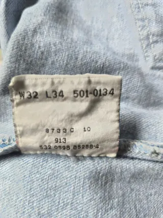 Levi's 501 Original Fit Jeans Vintage Azul
