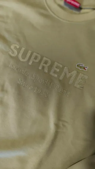Sudadera Supreme x Lacoste