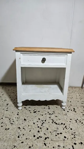 Mesita retro madera para restaurar