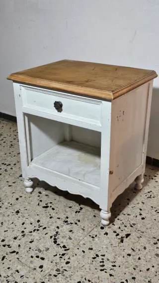 Mesita retro madera para restaurar
