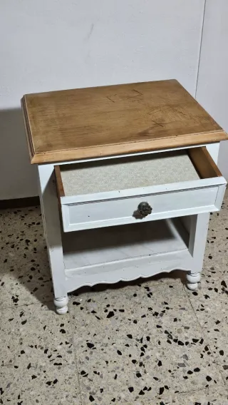 Mesita retro madera para restaurar