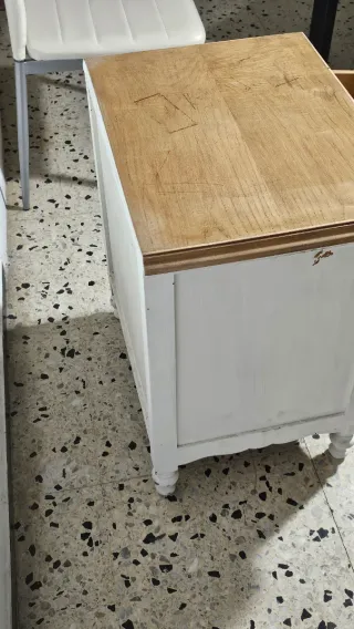 Mesita retro madera para restaurar