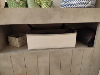 Mobile contenitore legno grigio