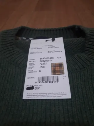 Jersey Burberry Verde