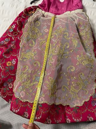 Traje de Fallera Niña con Manteletas y Aderezo