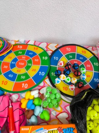 Lote juegos infantiles diana, patos de pesca