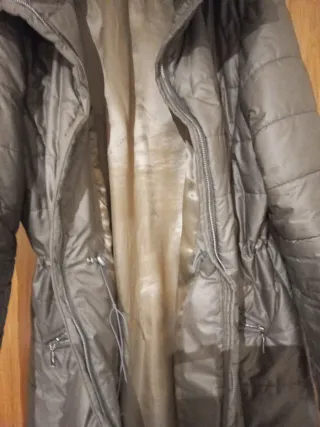 Chaquetón beige mujer talla 42