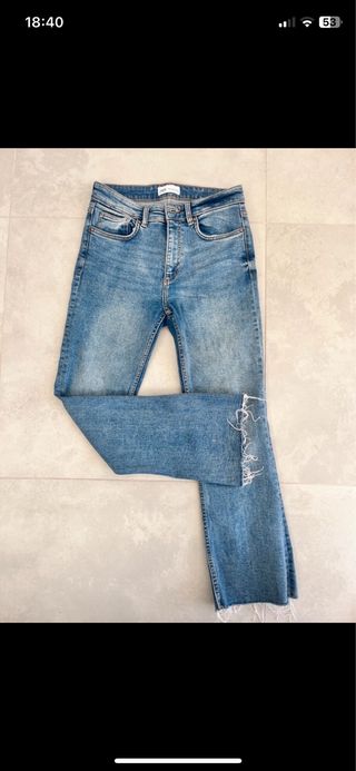 Vaqueros Zara Wide flare Talla 38