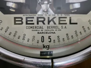 Balanza antigua BERKEL 5 kg mercado 1956
