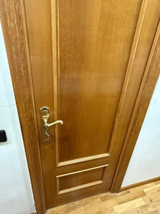 Puertas de madera con cristal