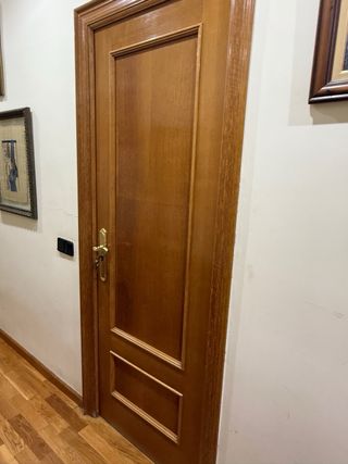 Puertas de madera con cristal