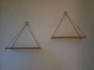 2 mensole da parete in legno