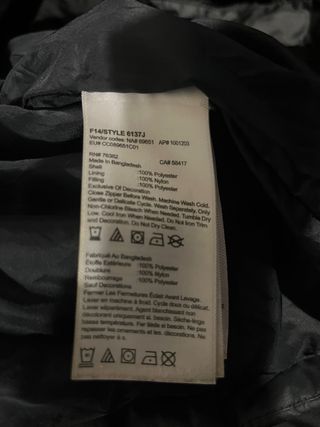 Giacca Timberland uomo mezza stagione nera