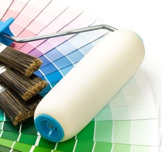 Kit de pintura: rodillo, brochas y paleta