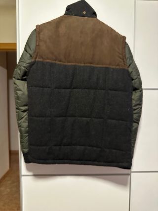 Chaqueta Zara Chaleco Marrón y Verde