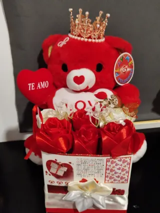 Oso San Valentín Corona Te Amo