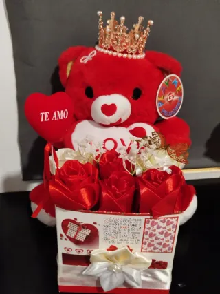 Oso San Valentín Corona Te Amo