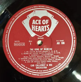 LP Cab Calloway The King of Hi-De-Ho Jazz UK 1966