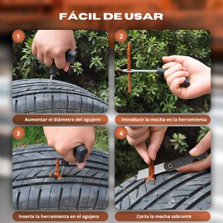 Kit Reparapinchazos neumático y obuses de válvula