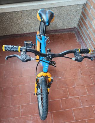 Bicicleta B Pro Rodado 16 Azul y Naranja