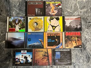 Lote 12 CDs Rock/Pop: Radiohead, Incubus, Pantera