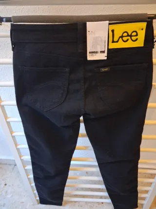 Pantalón vaquero negro Lee x Smiley