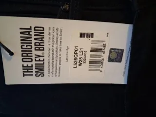 Pantalón vaquero negro Lee x Smiley