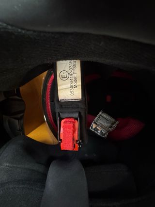 Casco Moto Integral LS2 Negro/Naranja, talla M