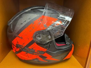 Casco Moto Integral LS2 Negro/Naranja, talla M