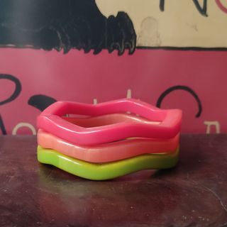 Conjunto 3 Pulseras Vintage Años 70